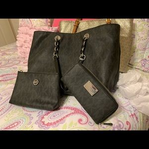 Michael Kors tote, wallet and case